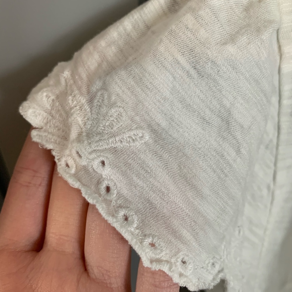 loft white lace top